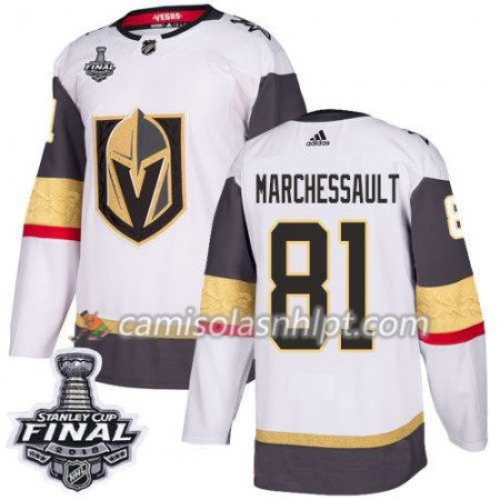 Camisola Vegas Golden Knights Jonathan Marchessault 81 2018 Stanley Cup Final Patch Adidas Branco Authentic - Homem